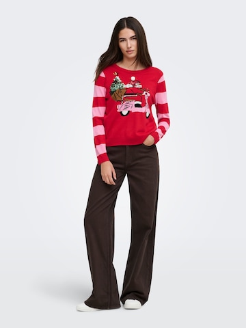 Pullover 'ONLXmas' di ONLY in rosso