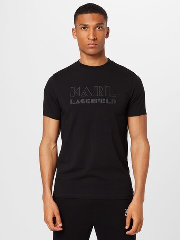 Karl Lagerfeld - Camiseta en negro: frente