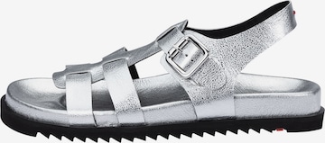 LLOYD Riemchensandale in Silber: Vorderseite