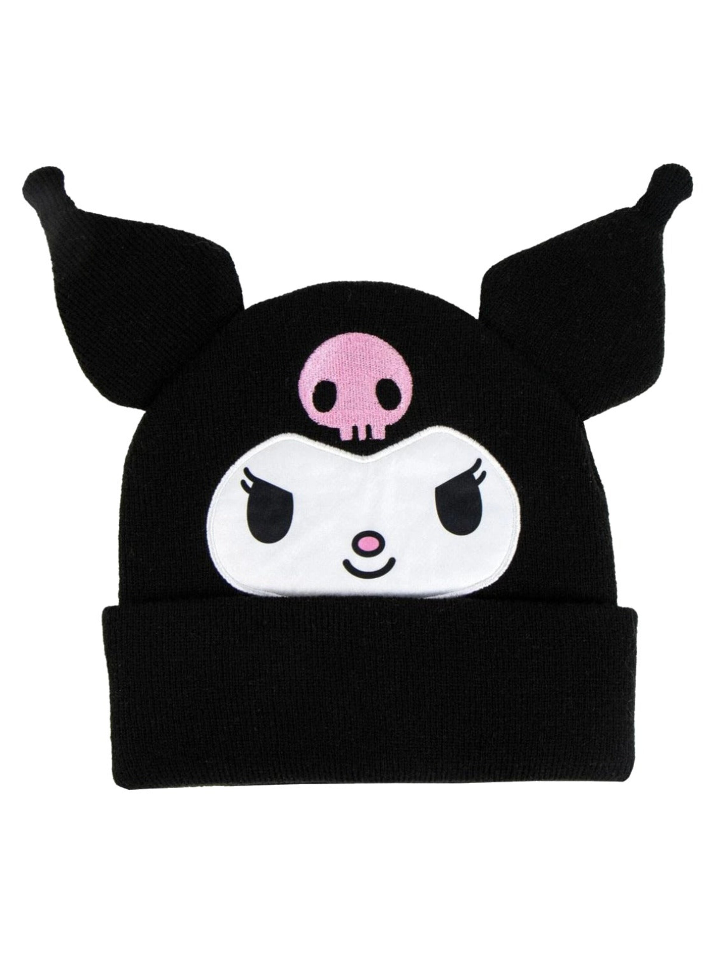 HELLO KITTY Muts 'Kuromi Muts' in Zwart: voorkant