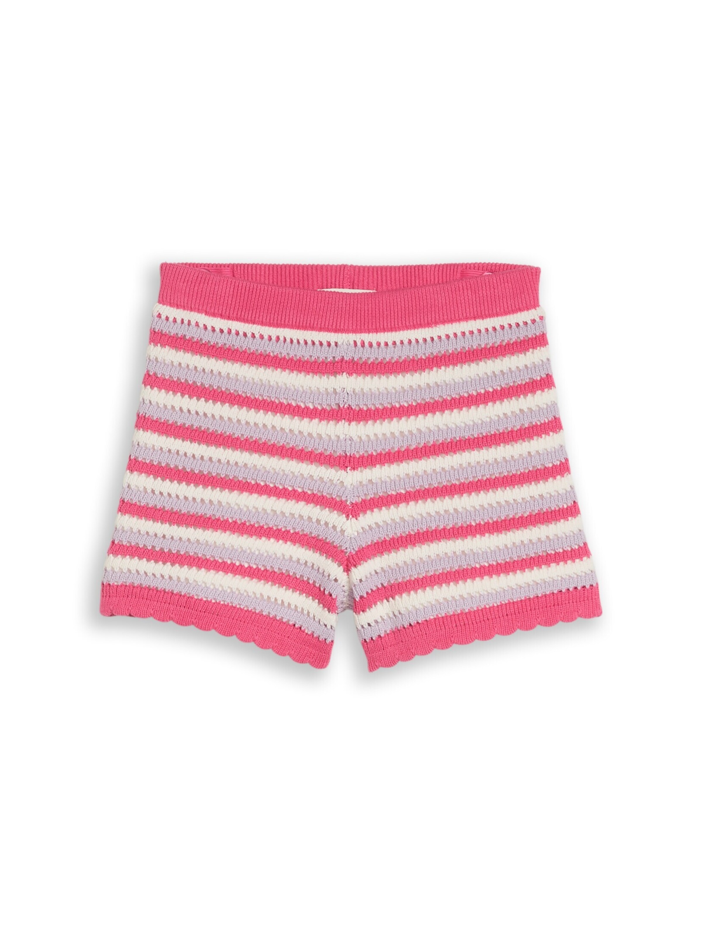 TOM TAILOR Broek in 110 in de kleur Pastellila / Donkerroze / Wit, Productweergave