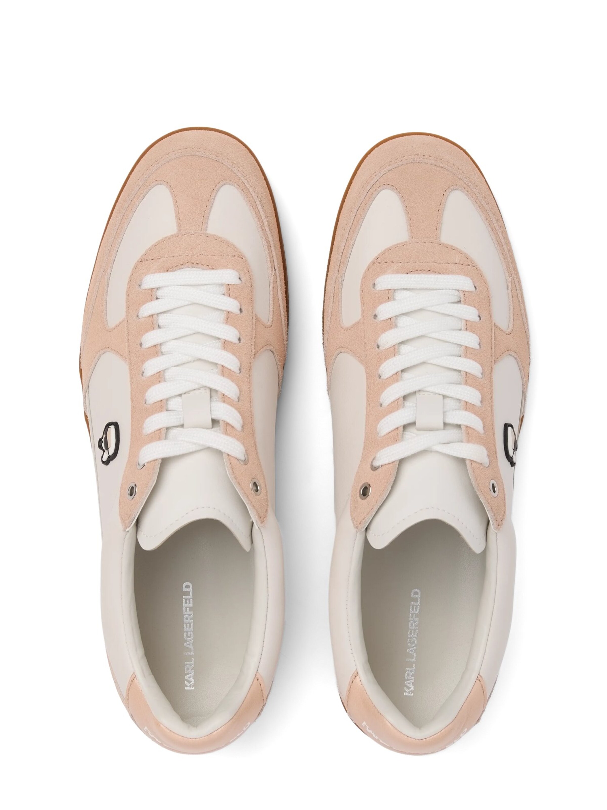 rožinė Karl Lagerfeld Sportbačiai be auliuko ' Ikon NFT Sneakers mit Aufnäher '