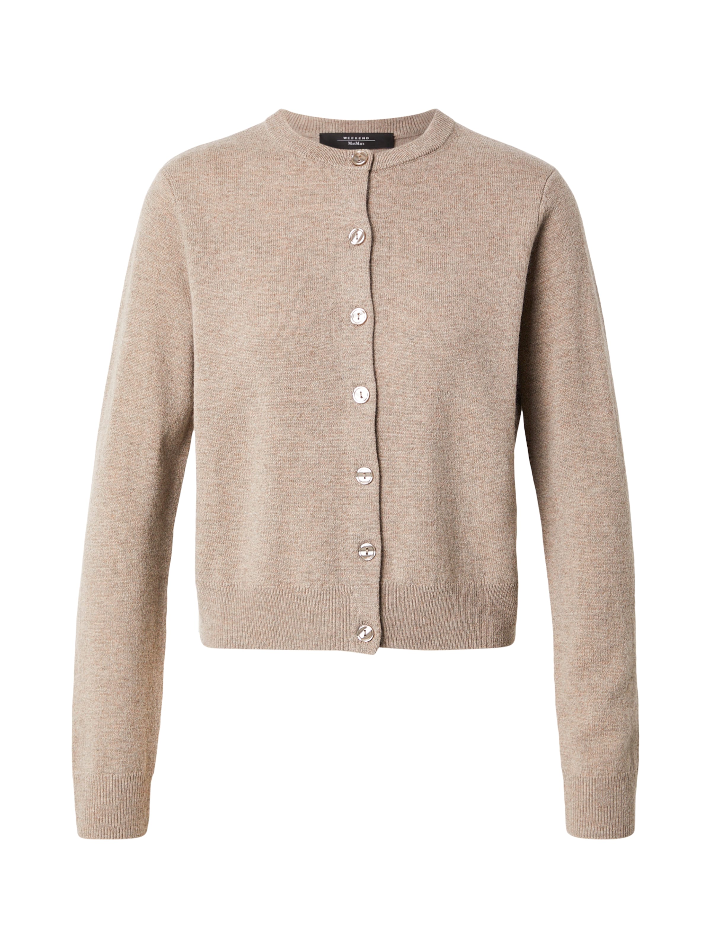 Weekend Max Mara Gebreid vest 'NEBBIA' in de kleur Taupe, Productweergave