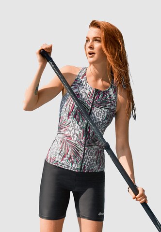 BECO the world of aquasports High neck Tankini Top 'BEsuit Racerback' in Pink: front