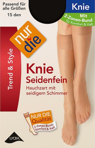 Chaussettes montantes ' Seidenfein 15 DEN ' Nur Die en beige