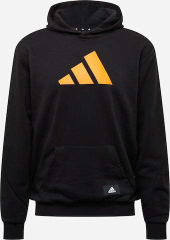 ADIDAS PERFORMANCE Athletic Sweatshirt in Black: front