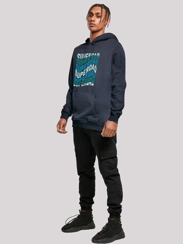 Sweat-shirt 'Super Dad Retro Trend Vatertags Design für Papas' F4NT4STIC en bleu