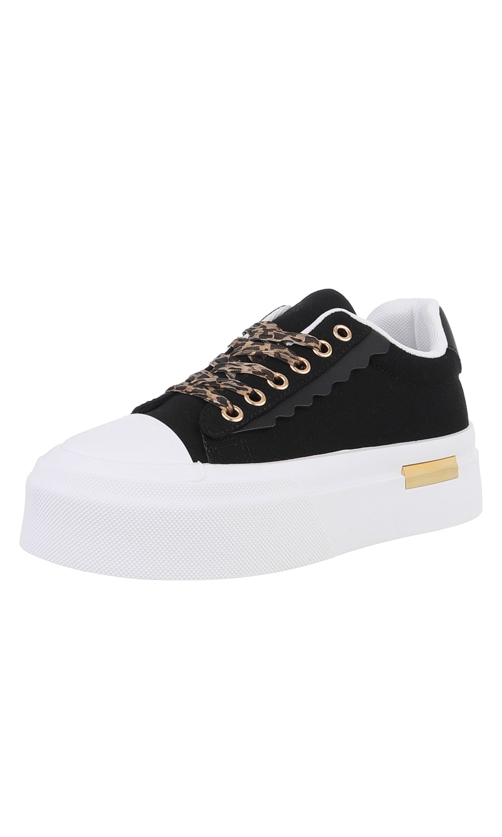 Ital-Design Sneakers in Black: front