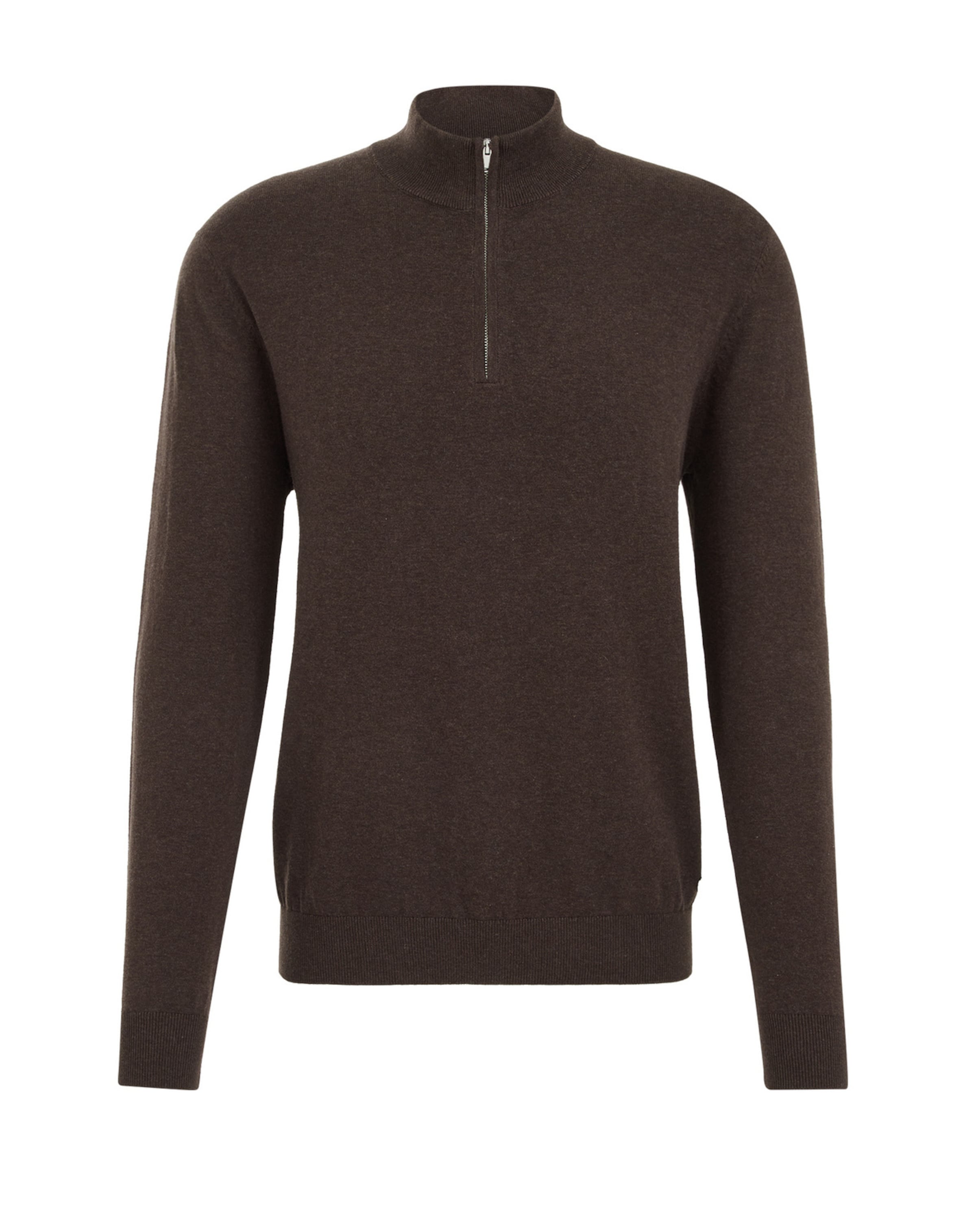 WE Fashion Kampsun, värv pruun: eest vaates