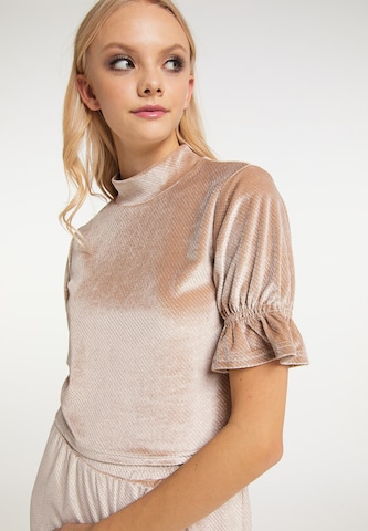 T-shirt myMo at night en beige