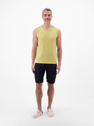 LERROS Luftiges Tanktop aus Baumwolle mit trendigem Slogan-Print in Gelb