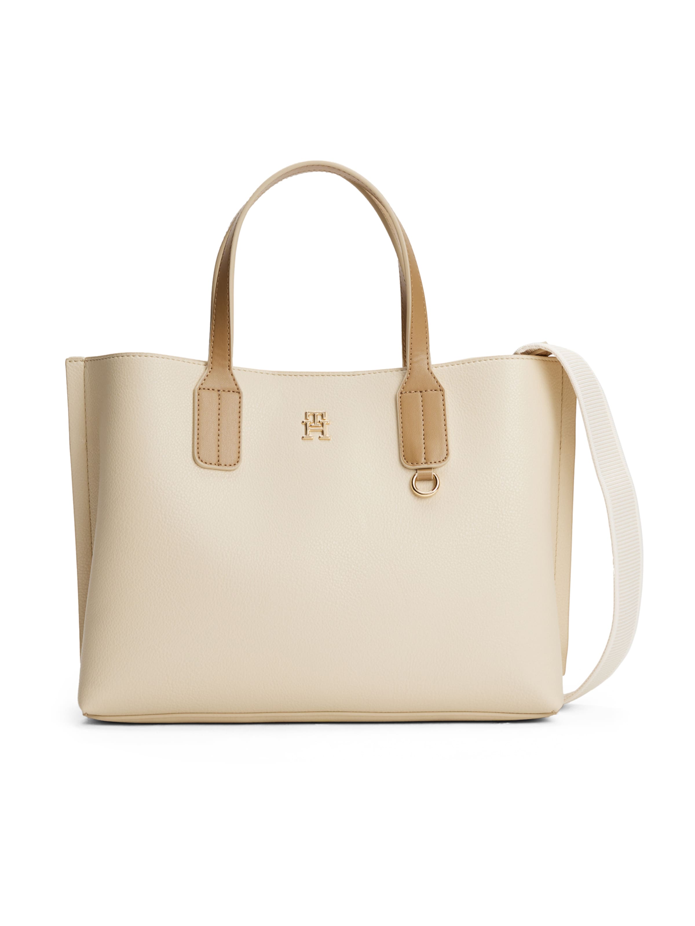 TOMMY HILFIGER Handbag 'DISTINCT' in Beige: front