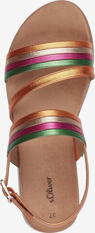 s.Oliver Strap Sandals in Mixed colors