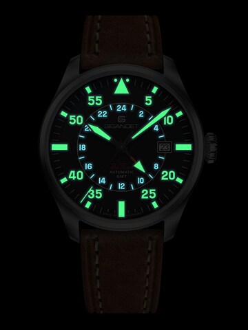Gigandet Analoguhr 'RED BARON GMT'‌‌‌‌‌ in Schwarz