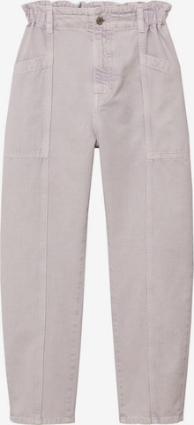 MANGO Tapered Jeans 'Angela' in Lila: voorkant