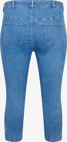 Zizzi Slimfit Jeans in Blauw