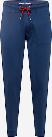 Petrol Industries Tapered Pants in Blue: front