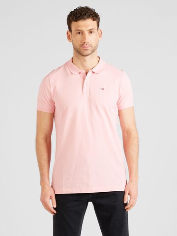 T-Shirt Tommy Jeans en rose : devant