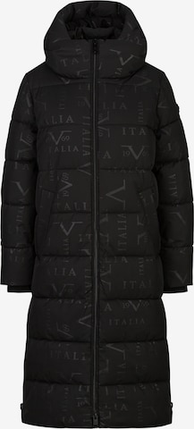 19V69 ITALIA Winterparka 'Silvana' in Zwart: voorkant