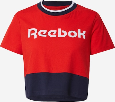Sportiniai marškinėliai iš REEBOK , spalva - nakties mėlyna / raudona, Prekių apžvalga