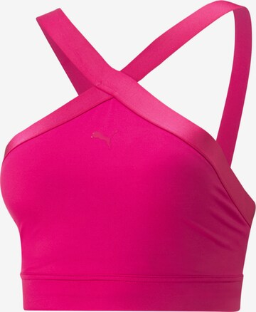 PUMA Bustier Sport bh in Roze: voorkant