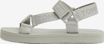 Tommy Jeans Sandals 'Webbing Strap' in Green: front