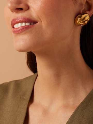 Lucardi Oorbellen in Goud: voorkant