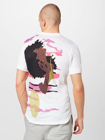T-Shirt fonctionnel 'New York Graphic' ADIDAS SPORTSWEAR en blanc