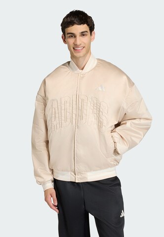 ADIDAS SPORTSWEAR Sportjas 'Stadium' in Beige: voorkant