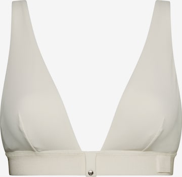 Calvin Klein Swimwear قطعة علوية من البيكيني بلون أبيض: الأمام