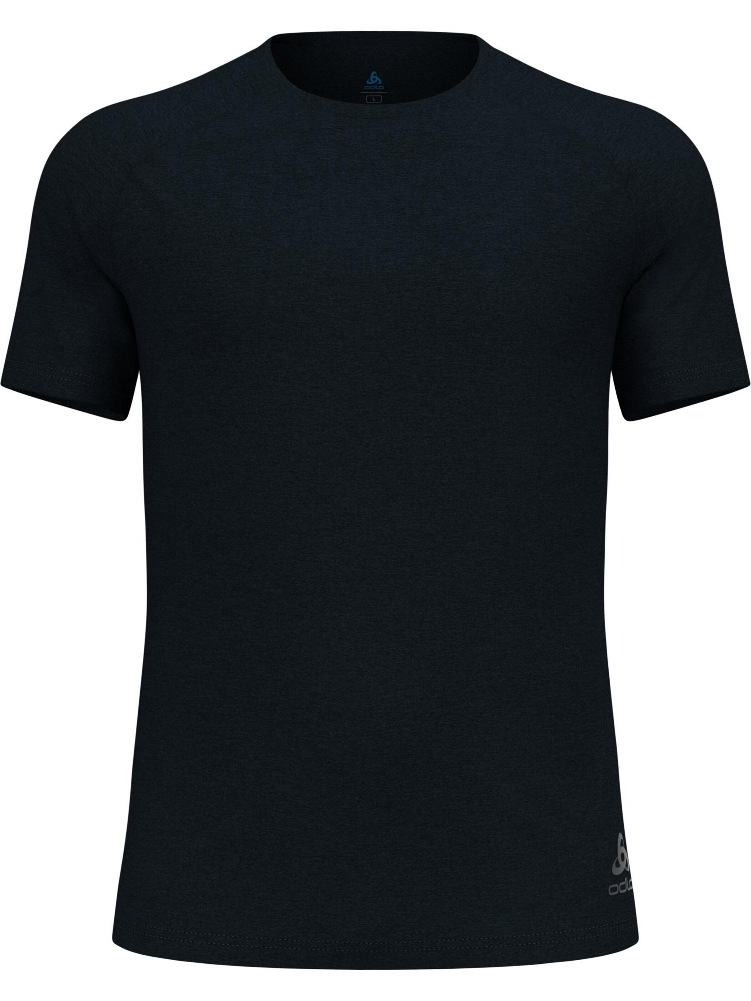 ODLO Funktionsshirt 'ESSENTIAL 365'‌‌‌‌‌‌‌‌ in S/Slim in schwarzmeliert, Produktansicht