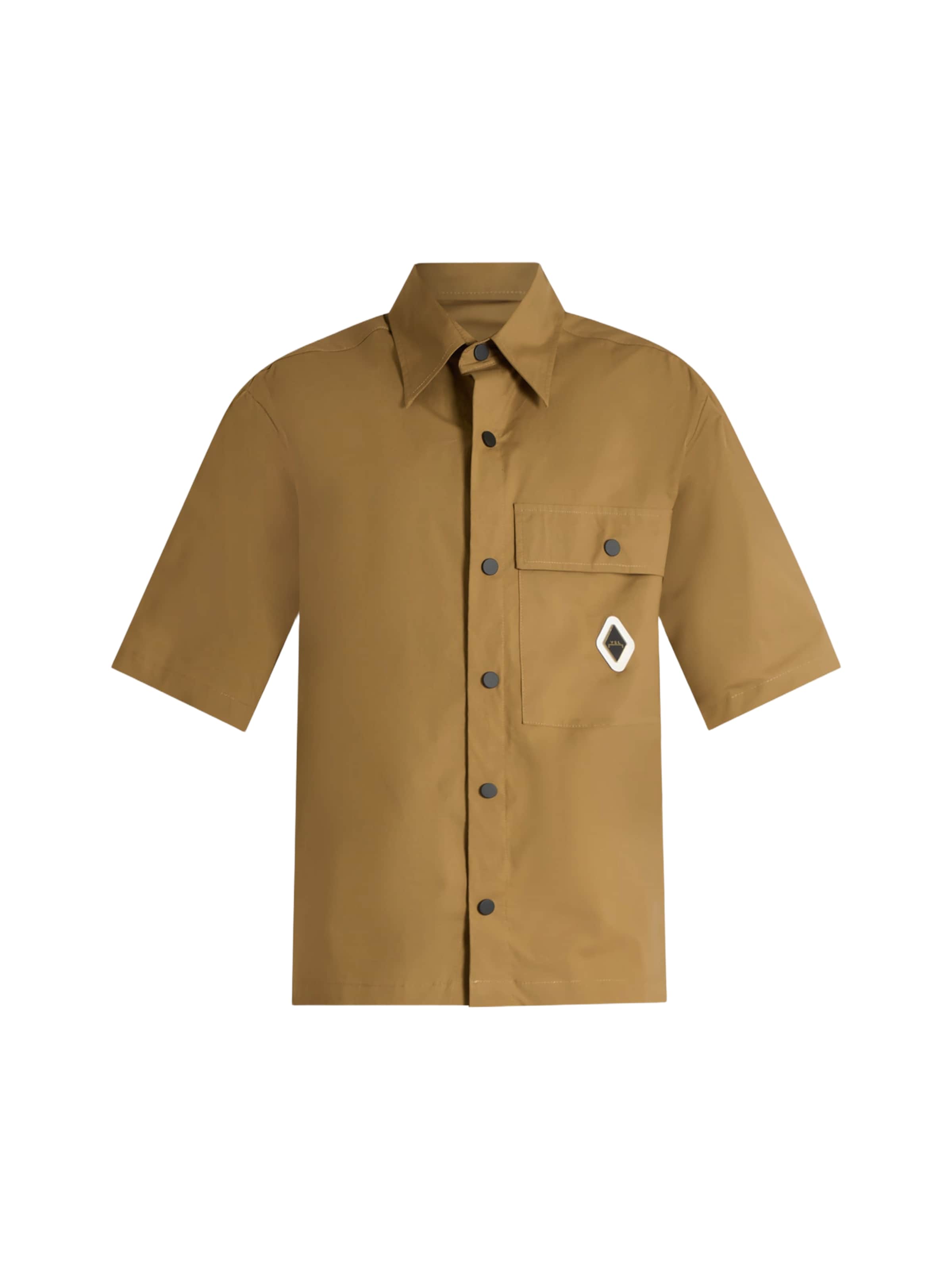 Coupe regular Chemise Yes London en marron : devant