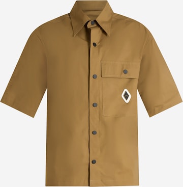 Coupe regular Chemise Yes London en marron : devant