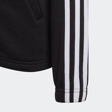 ADIDAS PERFORMANCE Athletic Zip-Up Hoodie in Black