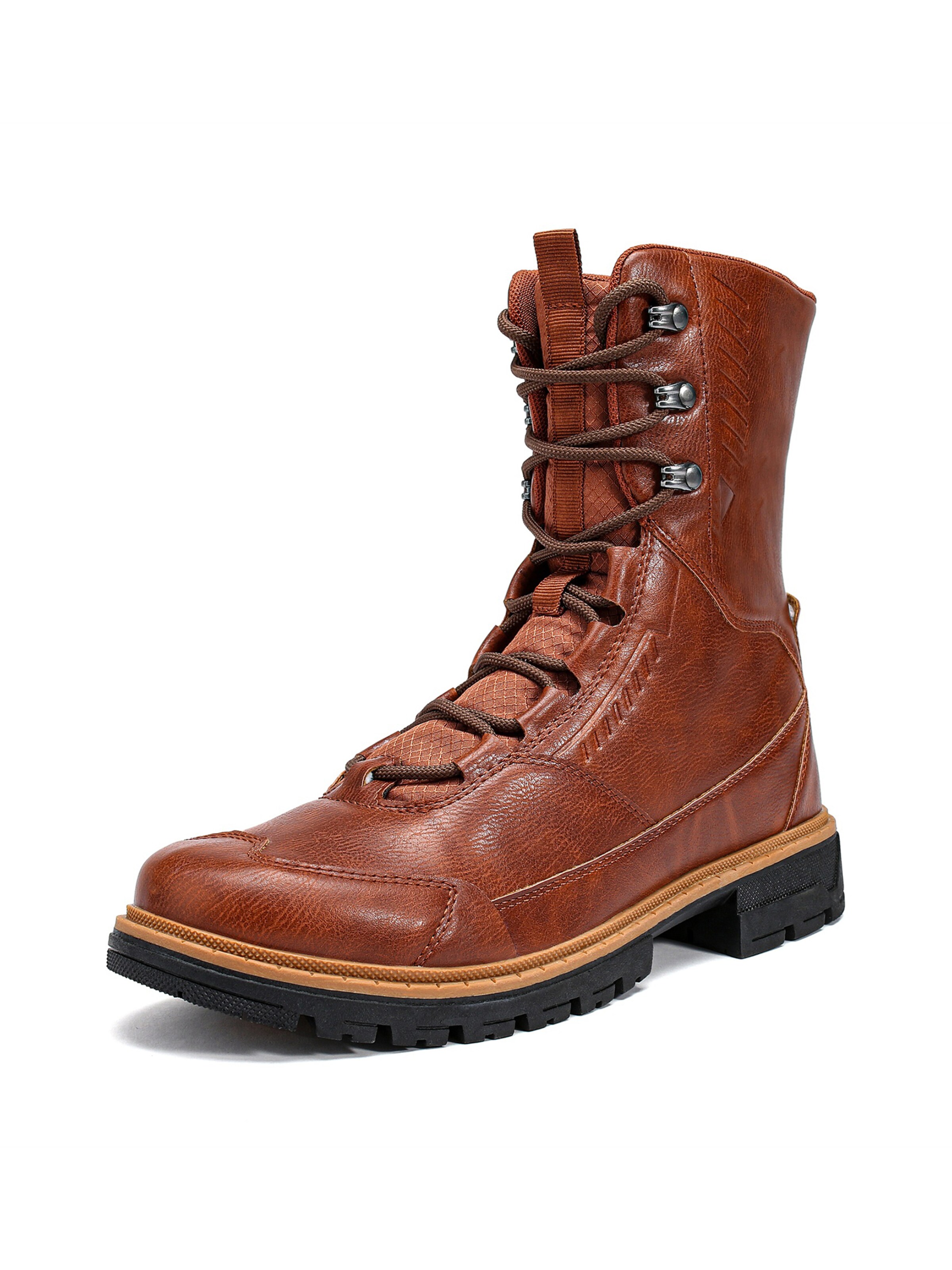Youthup Lace-Up Boots 'Trittsicher' in Brown: front