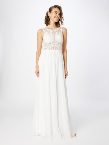 Unique Evening Dress in White: front