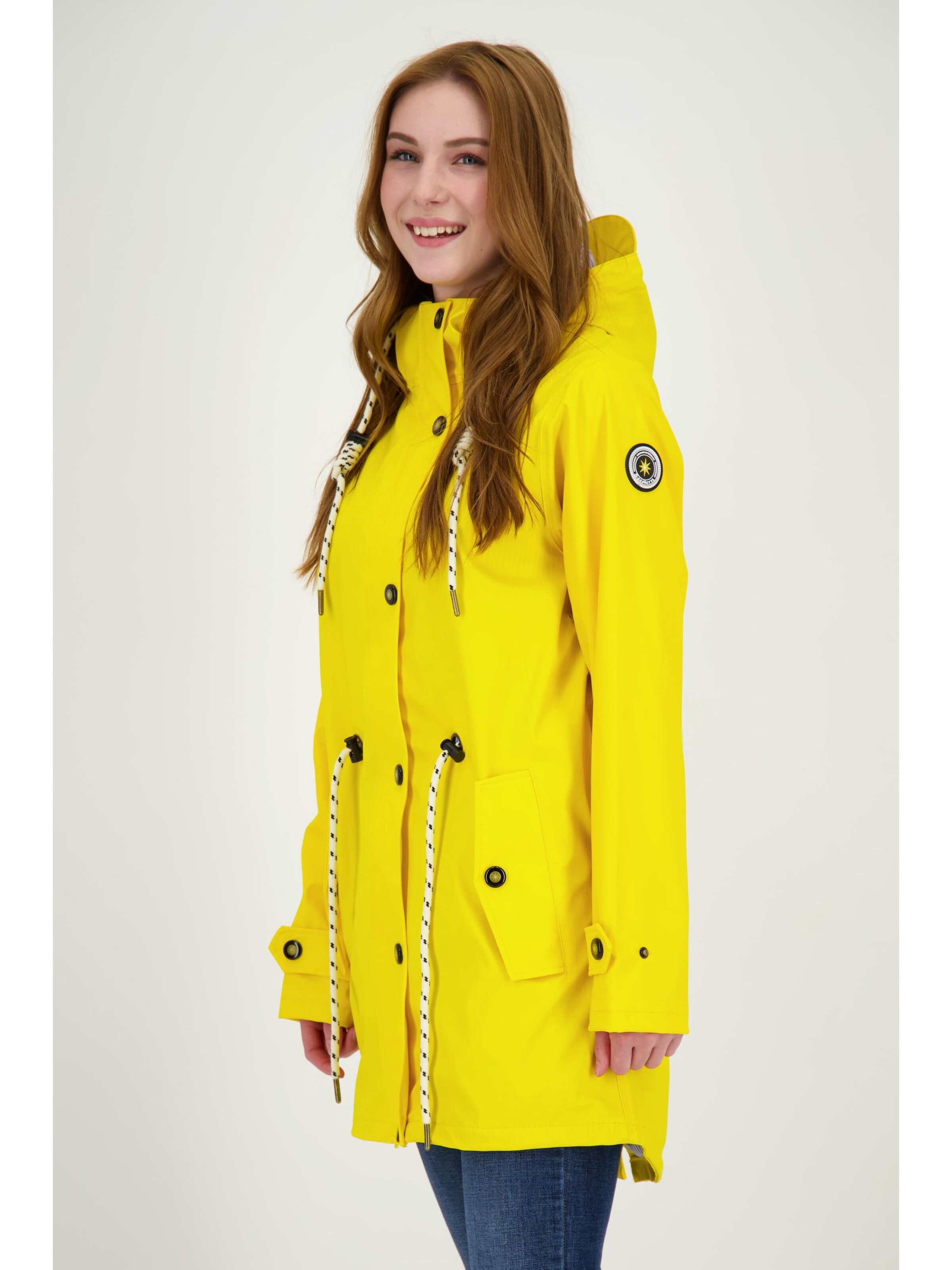 Manteau fonctionnel 'Friesennerz ankerglutliebe WMN' ankerglut en jaune