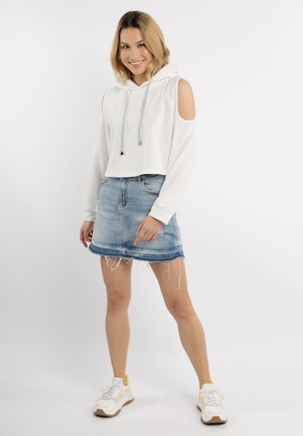 Sweat-shirt IZIA en blanc