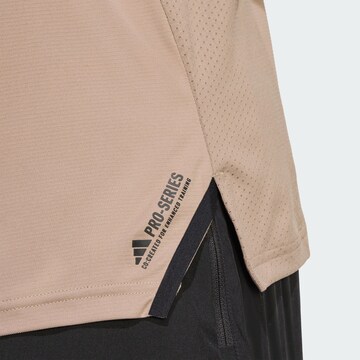 ADIDAS PERFORMANCE Functioneel shirt 'Designed for Training Pro' in Bruin