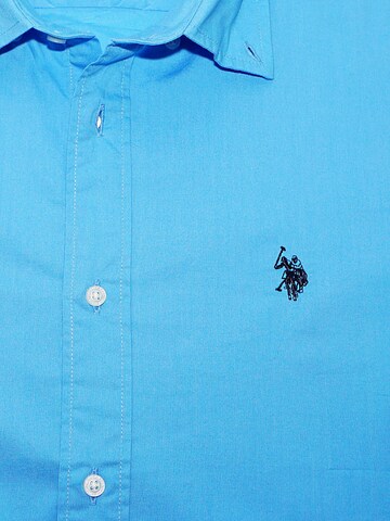 U.S. POLO ASSN. Regular fit Overhemd in Blauw