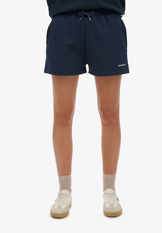 Superdry Regular Broek in Blauw: voorkant