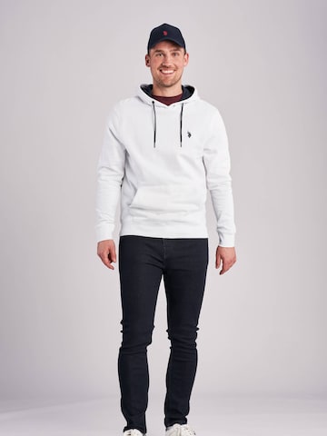 U.S. POLO ASSN. Sweatshirt 'Brayden' i hvid