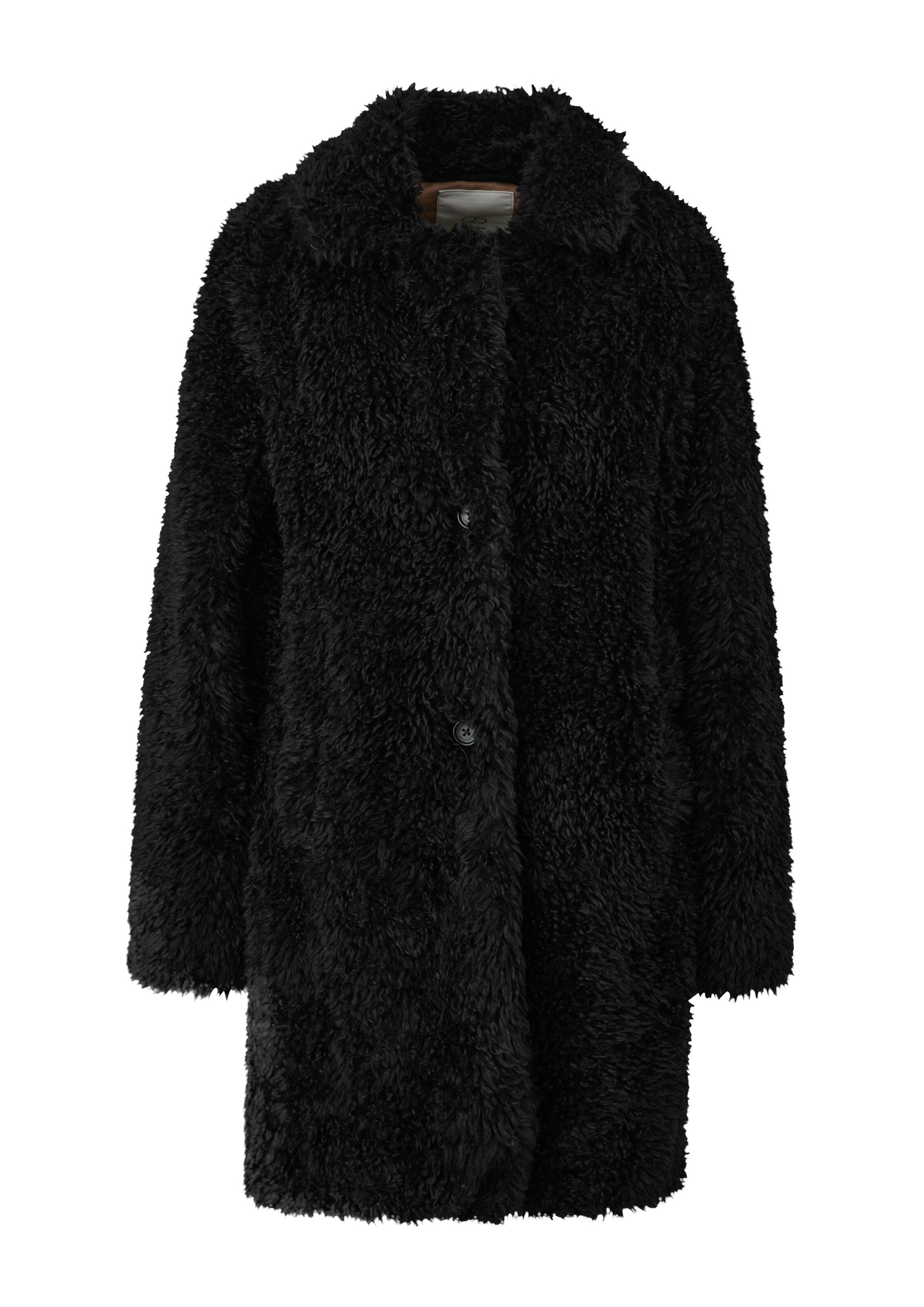 QS Mantel in Schwarz: Vorderseite