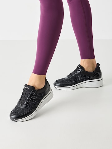 Baskets basses Tamaris en noir : devant
