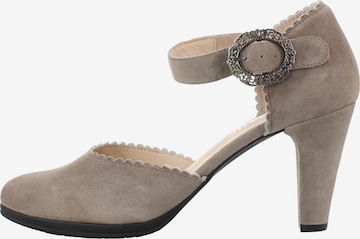 XAVER LUIS Schuhmanufaktur Pumps 'Sofine' in Grau: Vorderseite