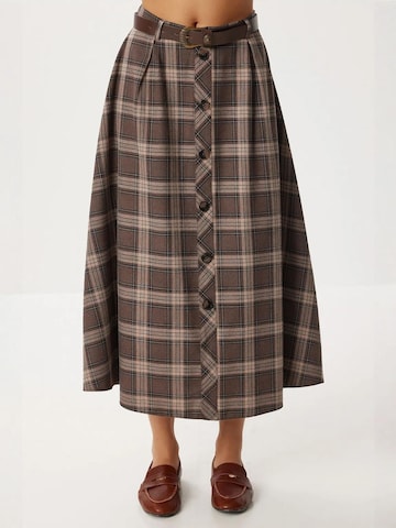 Happiness İstanbul Skirt in Brown: front