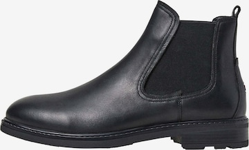 Pepe Jeans Chelsea boots ' LEEDS CITY ' in Zwart: voorkant