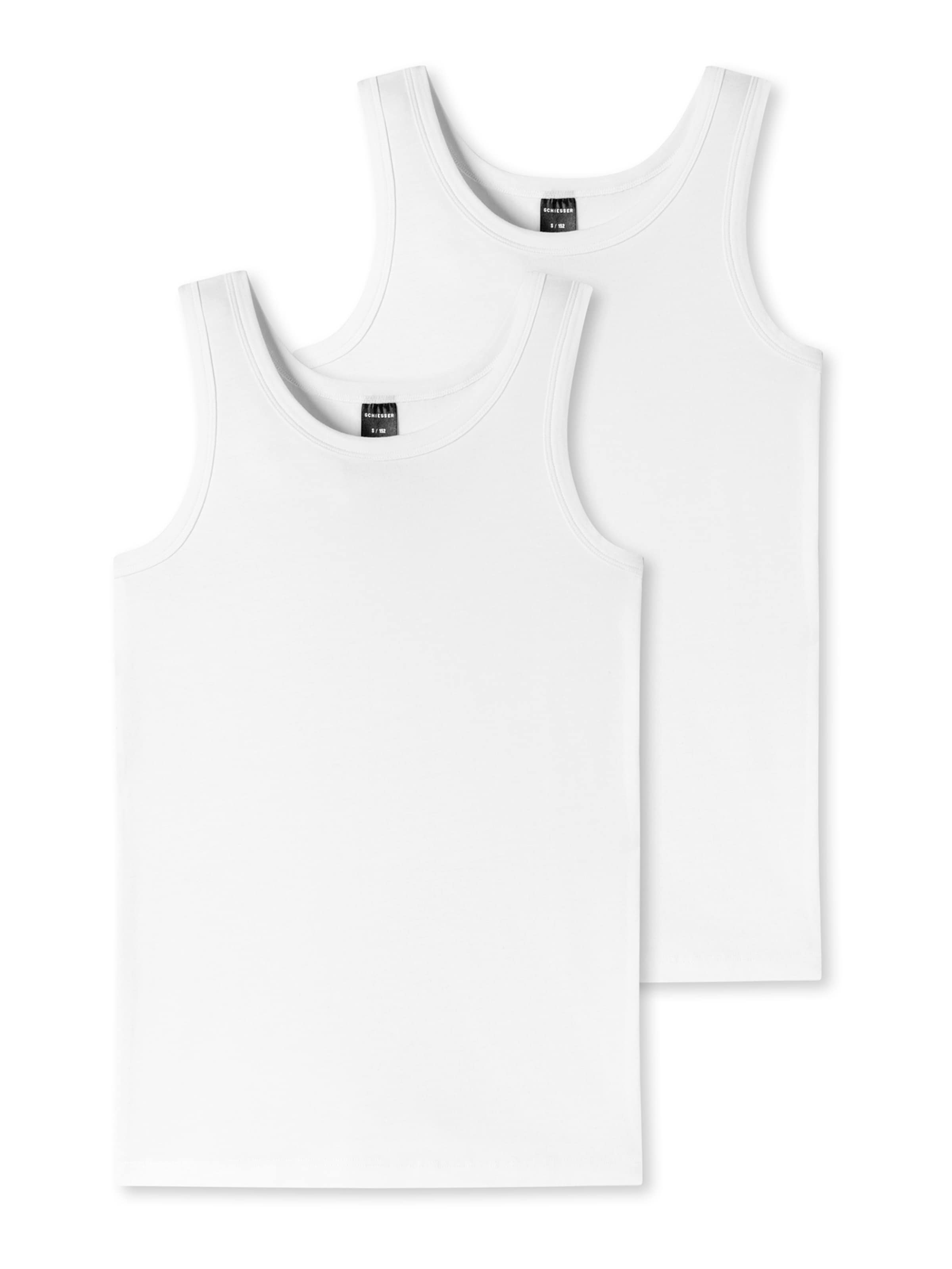 SCHIESSER Undershirt in White: front