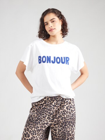 UNITED COLORS OF BENETTON Μπλουζάκι σε λευκό: μπροστά