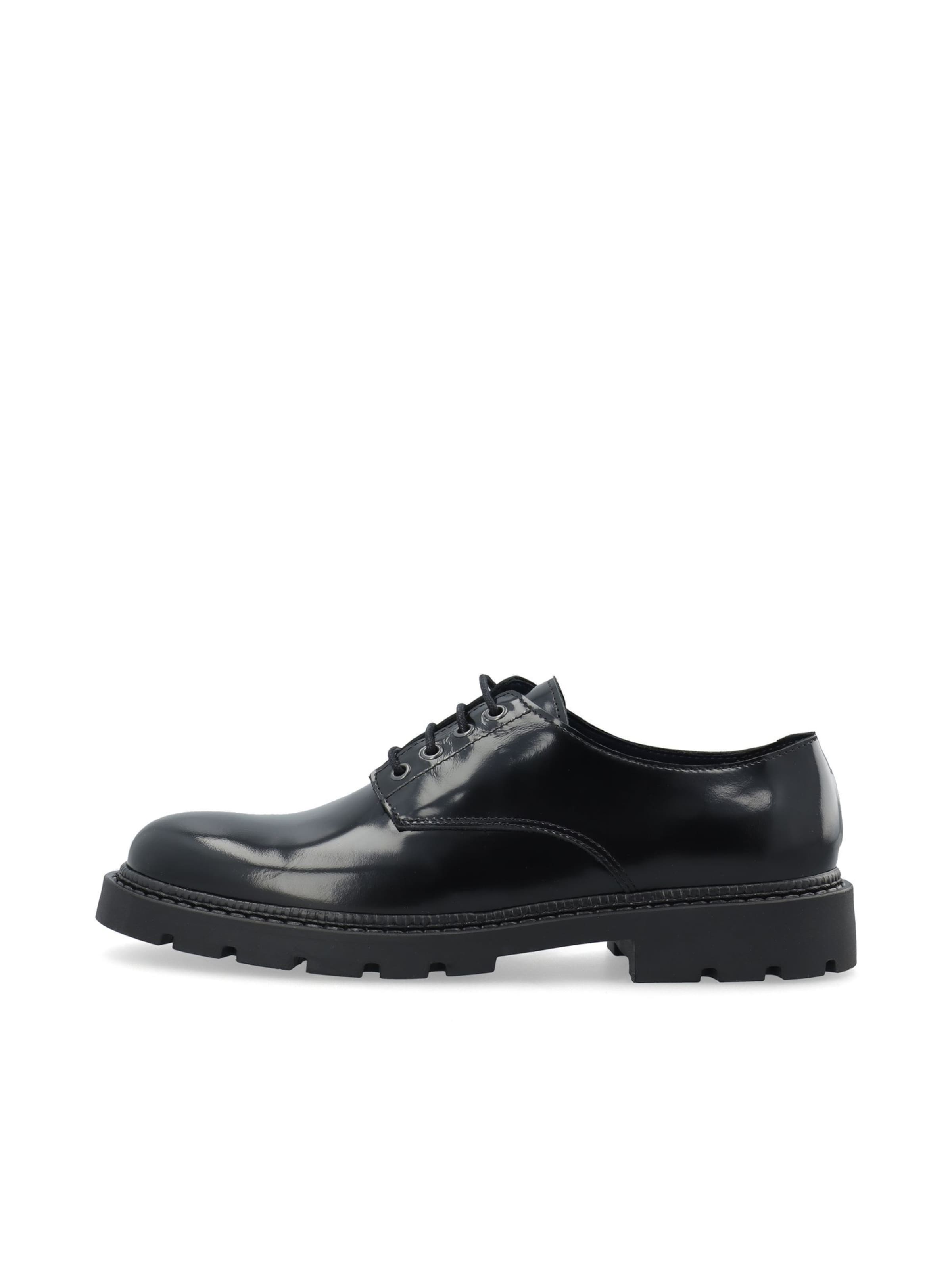 Chaussure à lacets 'JEFF' Bianco en noir : devant